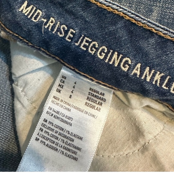 AE Distressed Mid-Rise Ankle Jeggings - Picture 5 of 5